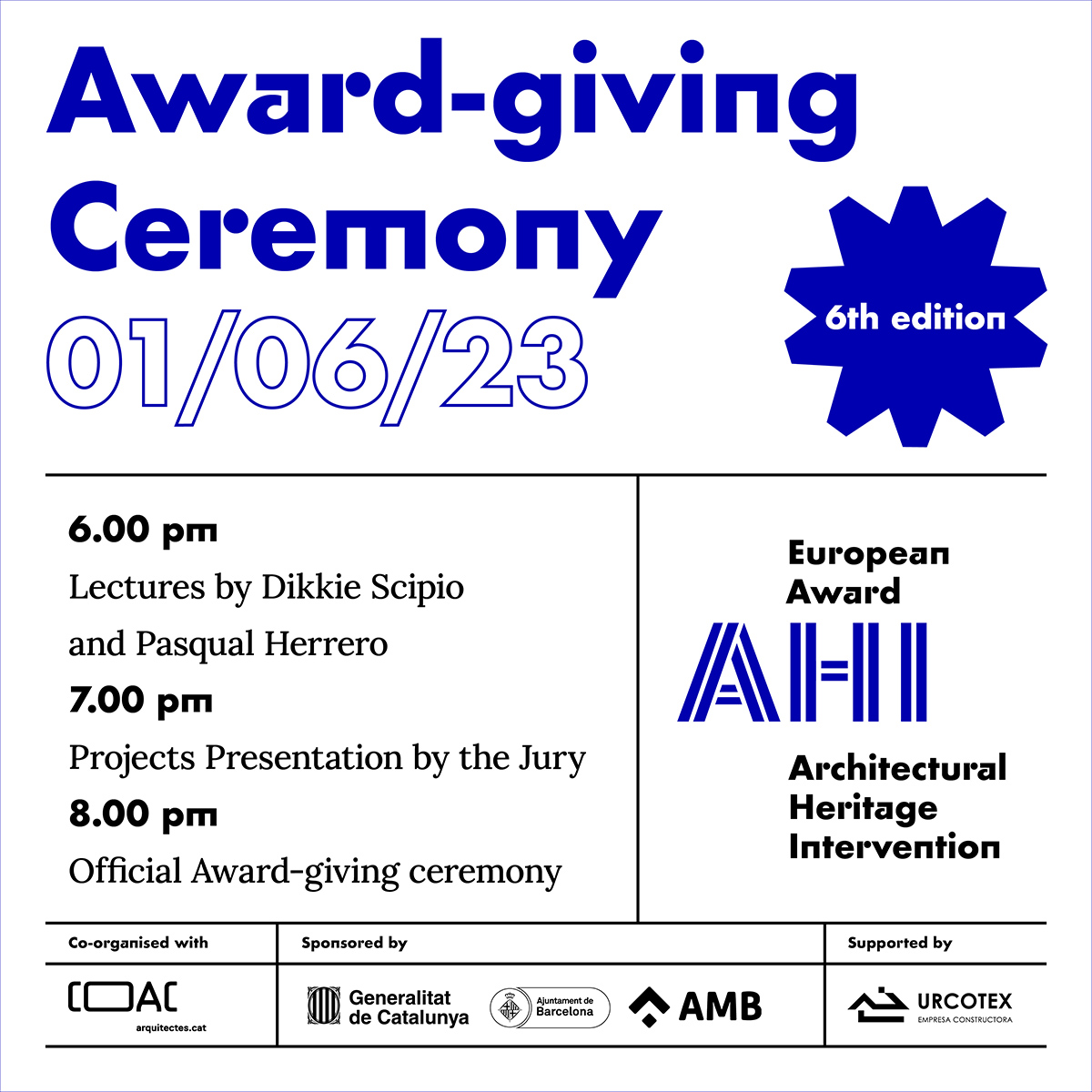 La 6ª edición del Premio Europeo AHI culmina con el acto de entrega de Premios en sus distintas categorías